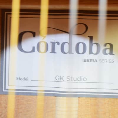 Cordoba GK Studio Nylon String Acoustic Electric Guitar, Natural w/ Case image 5