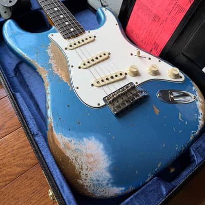 2025 Fender Custom Shop Stratocaster Pro SR25 Super Heavy Relic - Aged Lake Placid Blue image 1