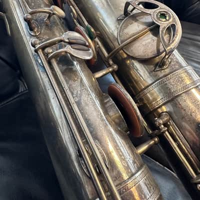 Saxophone Baritone Selmer Balanced Action 1937 - Silver image 5