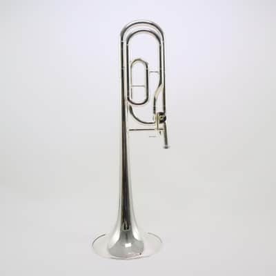 Yamaha Model YSL-448GS .547 Bore Trombone with F-Attachment SN 800410 SILVER PLATE image 3