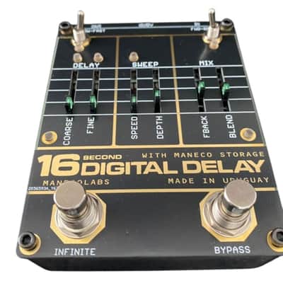 Maneco Labs 16 Second Delay Vintage Compact Pedal *Ships Today* image 5