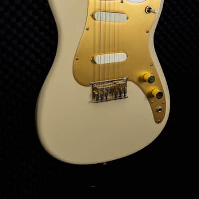 Squier Duo-Sonic 50s Desert Sand Gold Upgrade image 5