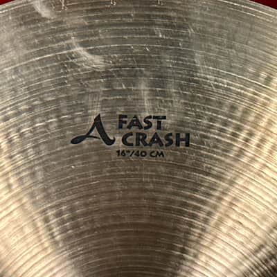 16" Zildjian A Fast Crash Cymbal 902g *Video* image 3