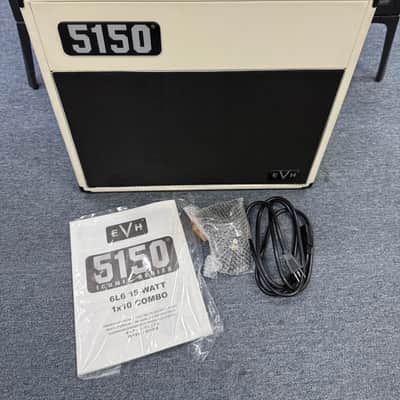 EVH 5150 Iconic Series 2-Channel 15-Watt 1x10" Guitar Combo 2023 - Present - Ivory w/ft sw + manual image 1