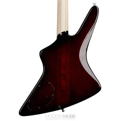 Warwick Custom Shop Reverso Rex Brown Signature Bass, Burgundy Blackburst Transparent High Polish image 6