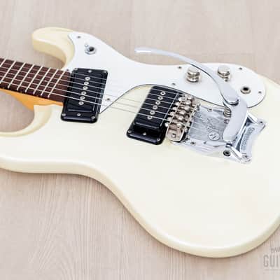 1990s Mosrite Ventures Excellent Model 3/4 Size Body w/ Full Scale Pearl White, Japan Kurokumo image 10
