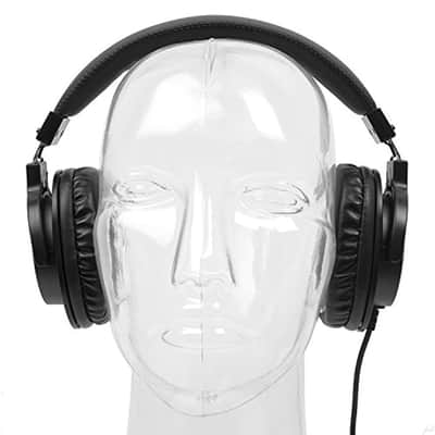 LyxPro HAS-10 Closed Back Over Ear Professional Headphones, Lightweight And Flexible, Black image 11