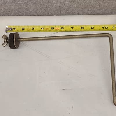 Vintage Leedy "Z" Cymbal Arm & Drum Hoop Mount W/Clamp Nickel 1930's image 9