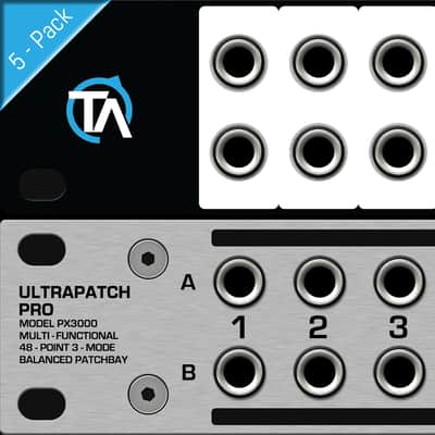 5 - Pack Blank Patch Bay Labels Compatible with Behringer PX3000 by Trace Audio image 1
