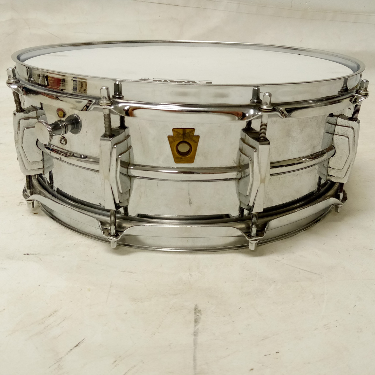 Ludwig Brass Supraphonic Pre-Serial 14x5" Snare Drum Vintage 60s Super COB Supra — main photograph