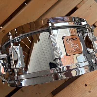 SONOR STEVE SMITH SIGNATURE CAST STEEL SNARE 14" X 5.5" / DISCONTINUED MADE IN GERMANY image 4