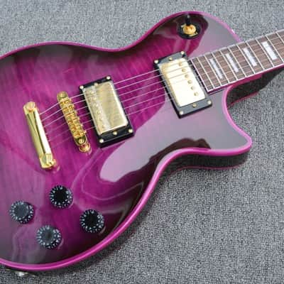 FireFly FFLP Elite Purple Bat Electric Guitar * Elite Model Gold Hardware * Fire Fly Les Paul Style image 4