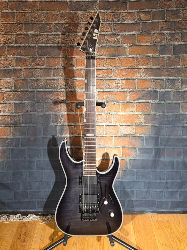 ESP LTD MH-401 FM See-Thru Black w/ EMG James Hetfield Pickups, Gotoh Locking Tuners & Original Floyd Rose Bridge image 1