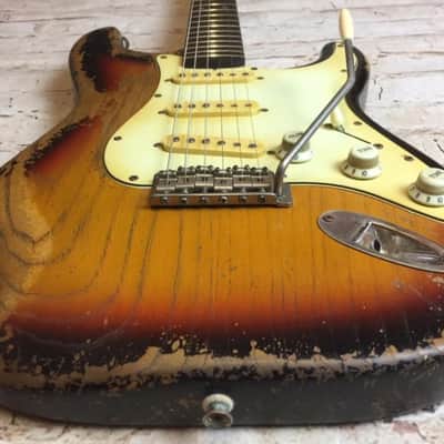 Fraser Guitars - Aged Sunburst Custom Shop 60s Stratocaster Guitar Vintage Relic MADE TO ORDER image 2