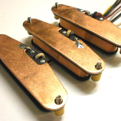 Stratocaster Pickups SET A5 STEEL BASE PLATE Strat  Q  Fits Fender Vintage HOT Hand Wound Custom Blues Rock image 4