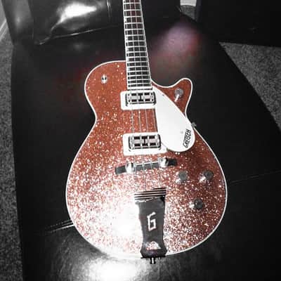 Gretsch Custom G6128B Thunder Jet bass Champagne Sparkle! Exquisite! image 2