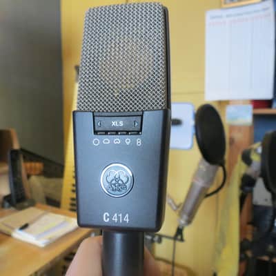 AKG C414 XLS Large Diaphragm Multipattern Condenser Microphone 2010s - Black image 3