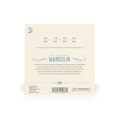 D'Addario EJ62 80/20 Bronze Mandolin Strings - Light 10-34 Bild 2