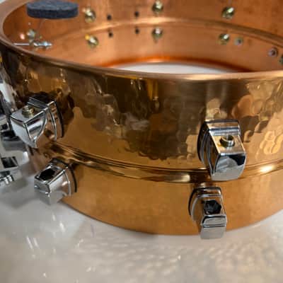 Yamaha Roy Haynes Signature 14x5.5" Hammered Copper Snare Drum image 19