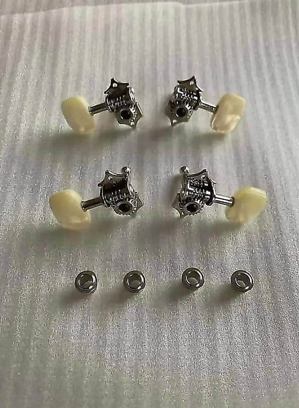 Open Gear Vintage Hofner Bass Tuners Pegs For HCT500 Bass in 2R2L image 1