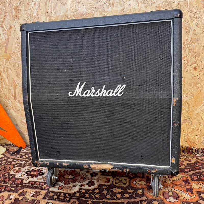 Vintage 1980 Marshall JMP 1984 Bass 4x12 Guitar Cabinet w/ Celestion T3249 1970s image 1
