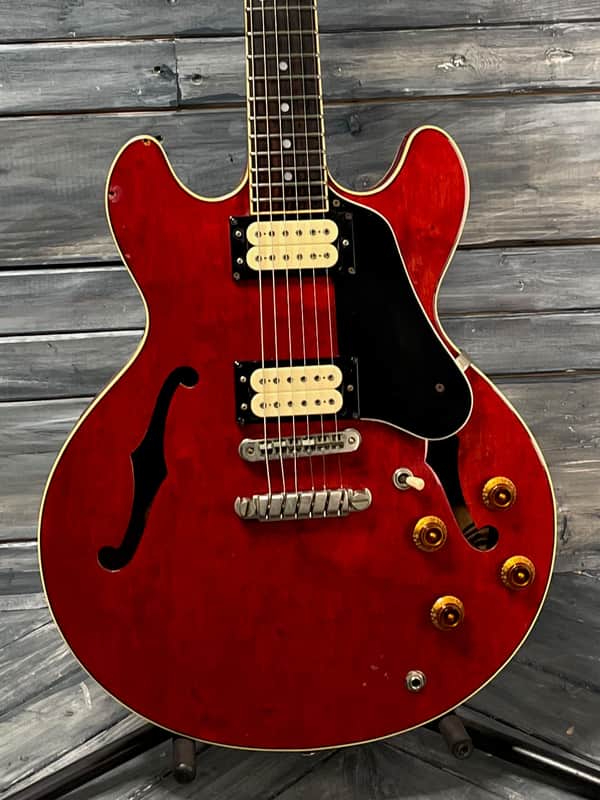 Used Ibanez 1981 MIJ Artist AS-50 Semi Hollow Electric Guitar with Case - Red image 1