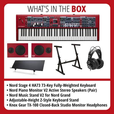 Nord Stage 4 HA73 73-Key Fully-Weighted Keyboard with Monitor V2 (Pair) Bundle image 7