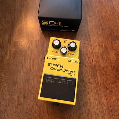 Boss SD-1 Super OverDrive (Silver Label) 1997 - Present - Yellow image 1