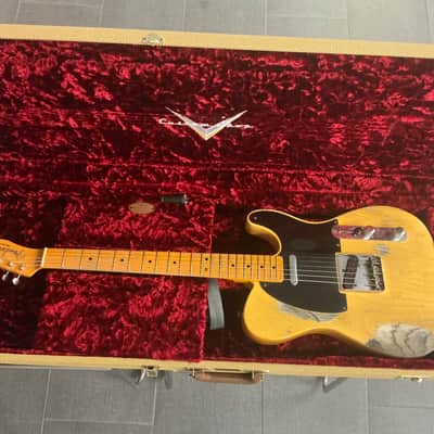 Fender Custom Shop Limited Edition 70th Anniversary Broadcaster Heavy Relic 2020 - Aged Nocaster Blonde image 1