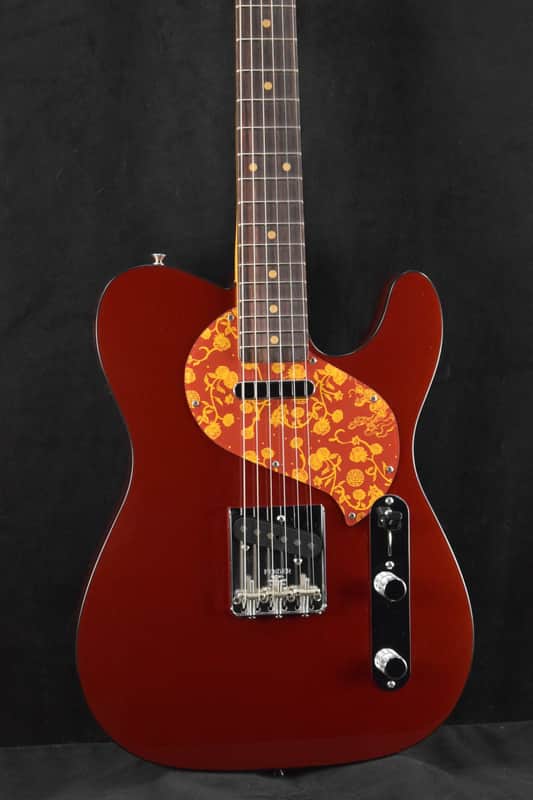 Fender Limited Edition Raphael Saadiq Telecaster Dark Metallic Red Rosewood Fingerboard image 1