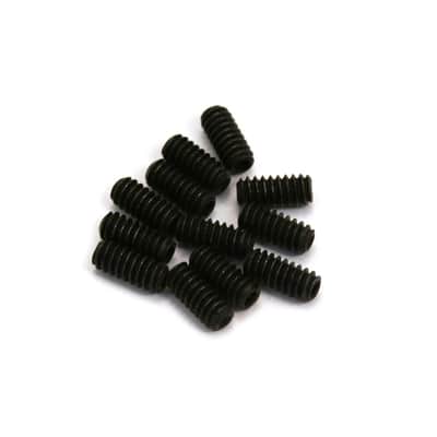 002-6779-049 Fender Black AM Series Strat 1/4"  Bridge Height Screws
