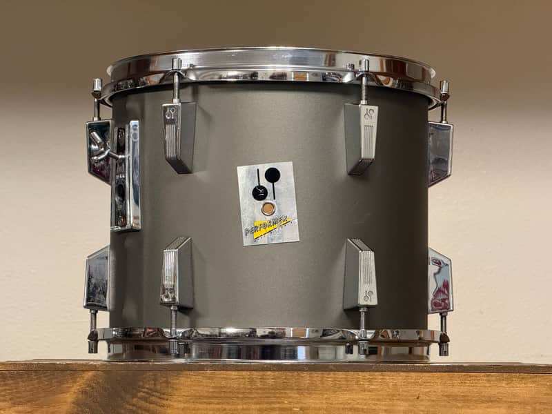 1980's Sonor Performer 12" Hi-tech Grey 10x12 rack Tom image 1