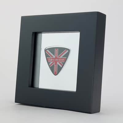 3" x 3" Double Sided Guitar Pick Display, CLEAR #346 Triangle Bass Shape image 3