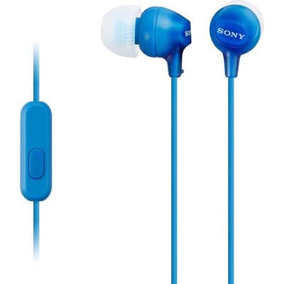 Sony EX Series Earbud Headset for Android in Blue - MDR-EX15AP/L image 3