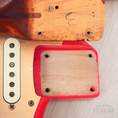 1959 Fender Stratocaster Vintage Guitar Pre-CBS, Matador Red Lacquer (Riggio) w/ Tweed Case image 19