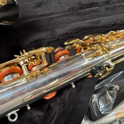 Yamaha YTS-480SGLK Tenor Saxophone Silver-plated Body, Gold Lacquer Keys Auth Dlr New Unplayed #540 image 12