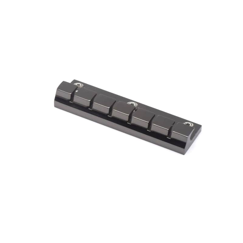 KD By AxLabs 6-String Tailpiece -3-Screw Top Mount (1275 Doubleneck Style) - Black Nickel image 1