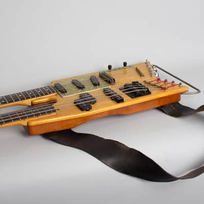 Doug Henderson Custom  Double Neck built for and extensively used by Elliott Sharp Solid Body Electric Guitar (1991), black gig bag case. image 7
