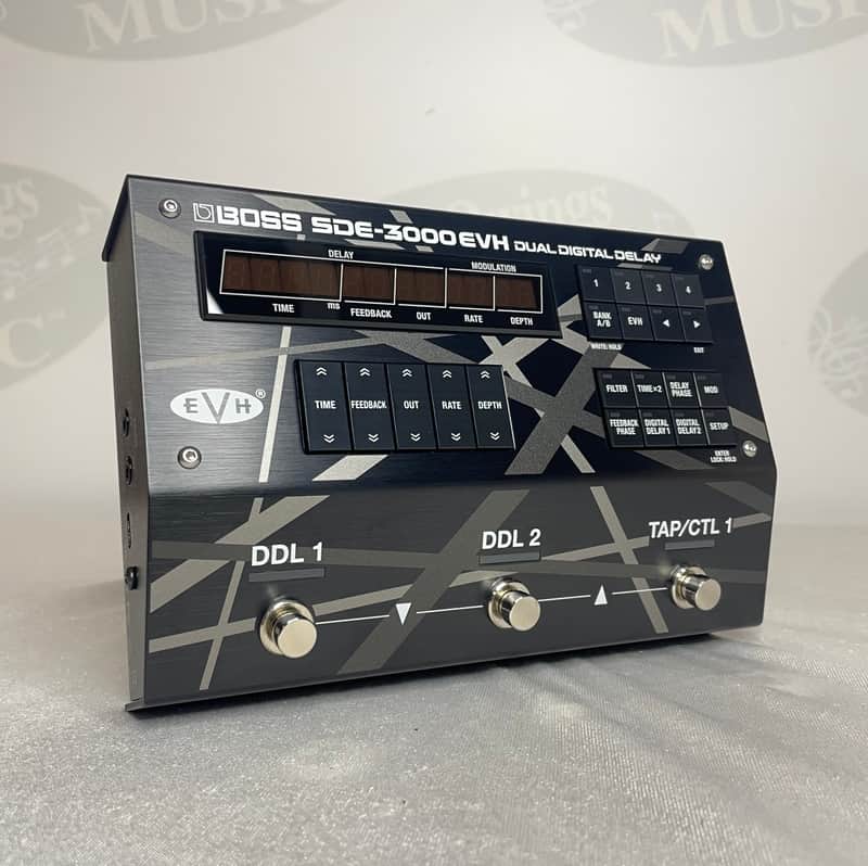 DEMO Boss SDE-3000EVH Dual Digital Delay 2023 Black / Grey Stripes image 1