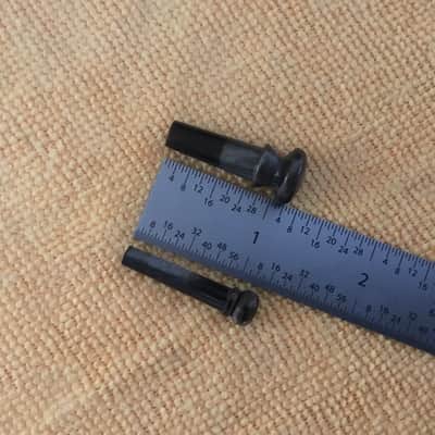 NOS Vintage Snakewood Bridge /End Pin set for Iconic and Boutique  Acoustic  guitars -Dark Gray image 3