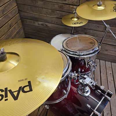 Drum Kit Ludwig Accent CS Custom Elite, Red Burst Complete USED! RKLAC050226 image 5