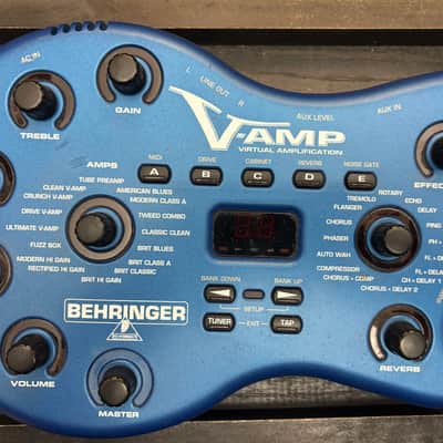 Behringer V-AMP 2 Virtual Guitar Amp 2000s - Blue image 1