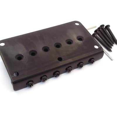 True Custom Shop® Black Hardtail Bridge for Modern Fender Strat or Telecaster image 2