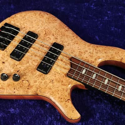 Drake Custom Short Scale 4 Bass Guitar, Natural Oil image 5