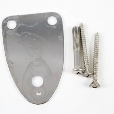 1979 Vintage Fender Telecaster/Stratocaster Chrome 3-Bolt NeckPlate USA 1970s CBS Era image 3
