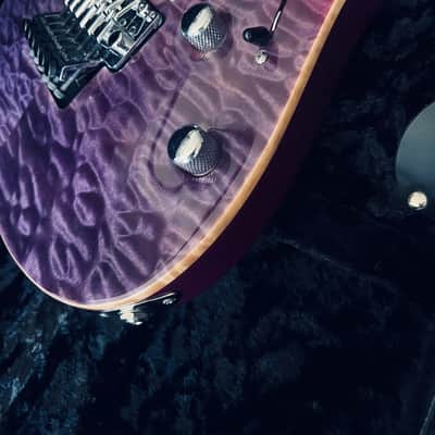 Suhr NAMM Piece Modern Carve Top Stunning Purple Gradient image 16