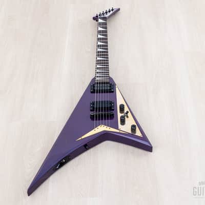 1993 Grover Jackson Randy Rhoads Standard V Blue Purple w/ DiMarzio DP100 Super Distortion image 10