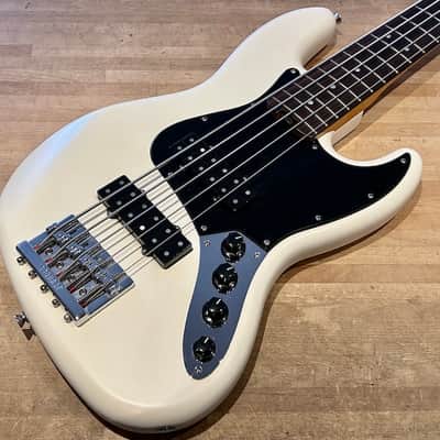Fender Modern Player Jazz Bass V 2013 - Satin Olympic White image 1