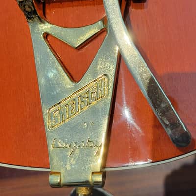 Gretsch G6120 Chet Atkins MIJ Made in Japan Hollow Body Electric with Hardshell case 2012 - Orange image 11