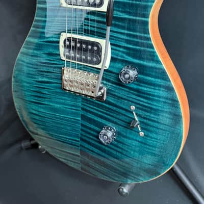PRS SE Custom 24 Electric Guitar Slate Blue Finish w/ Gig Bag image 4